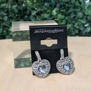 Vintage Style Heart Drop Earrings